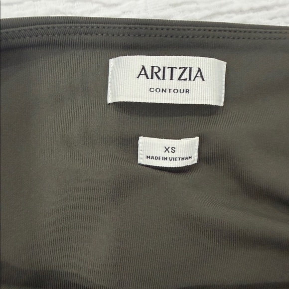 Aritzia Ravish Contour Olive Green Bodycon Dress - Picture 5 of 7